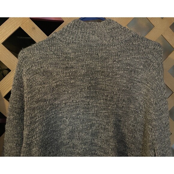 J.JILL Long Gray Wool Blend Button Close Textured Cardigan Sweater Jacket XL - Picture 7 of 10